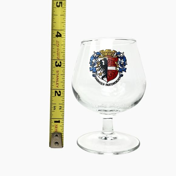 Glass Snifters Set 6 Garmisch Partenkirchen Germany Small 4 fl oz 3.5 Inch Tall - Picture 13 of 13